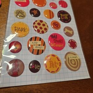 Cute lot of dog scrapbooking or card making crafts stickers and more